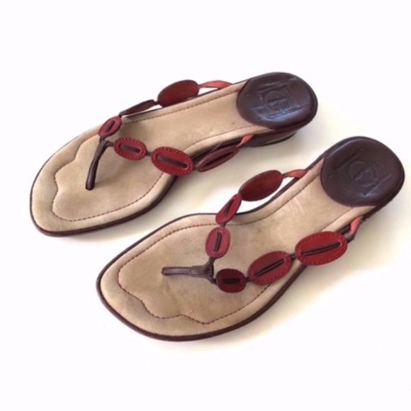 cole haan red sandals